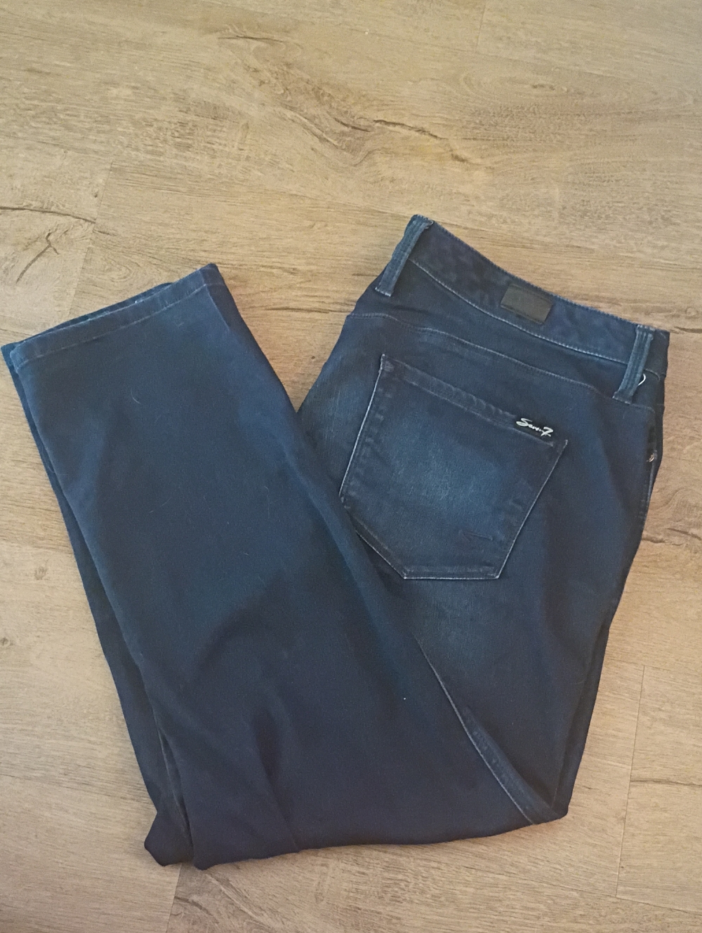 Seven7 Dark Navy Slim Straight Skinny Jeans
